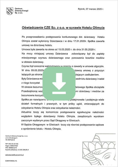 Oświadczenie